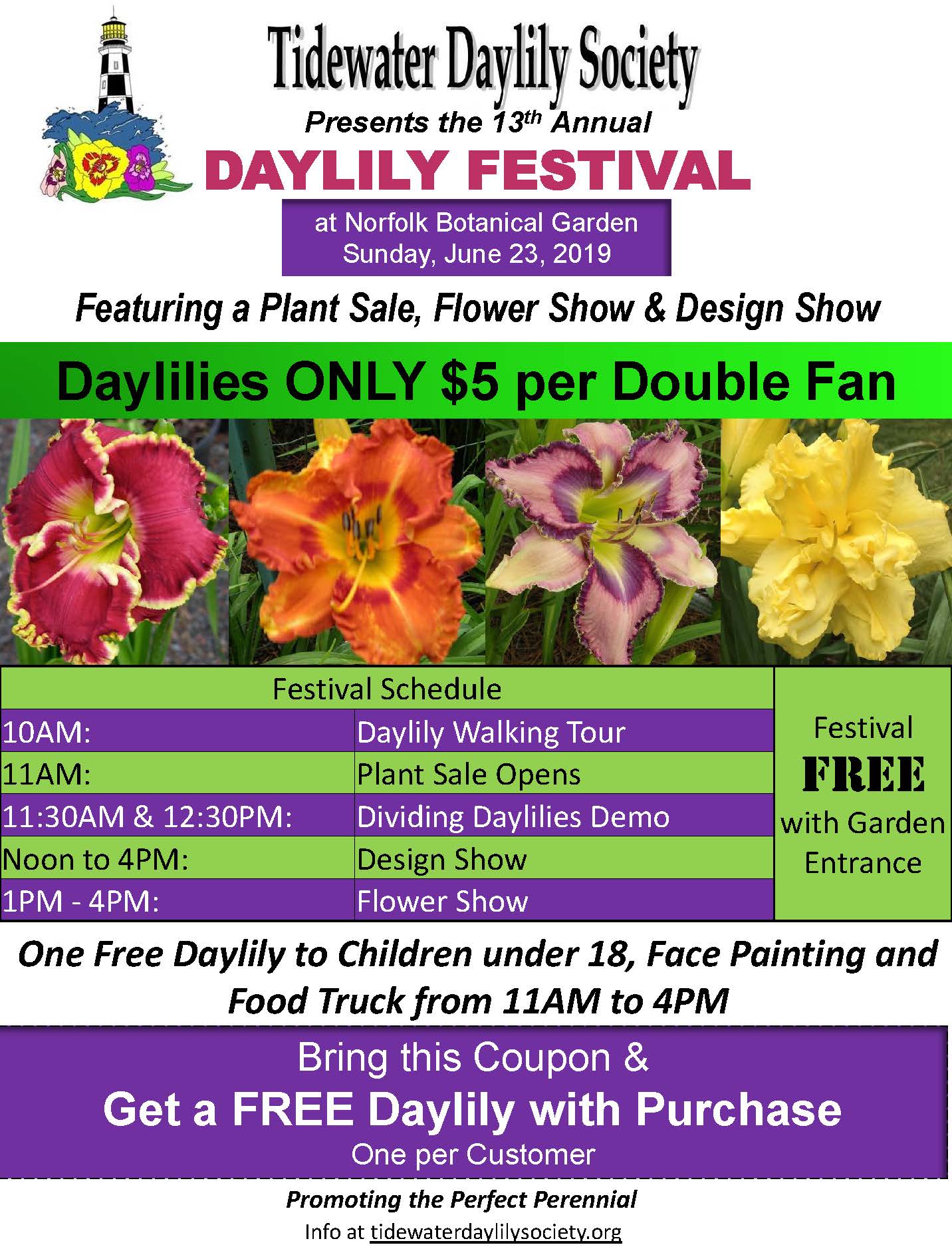 Tidewater Daylily Society Festival Norfolk Botanical Garden