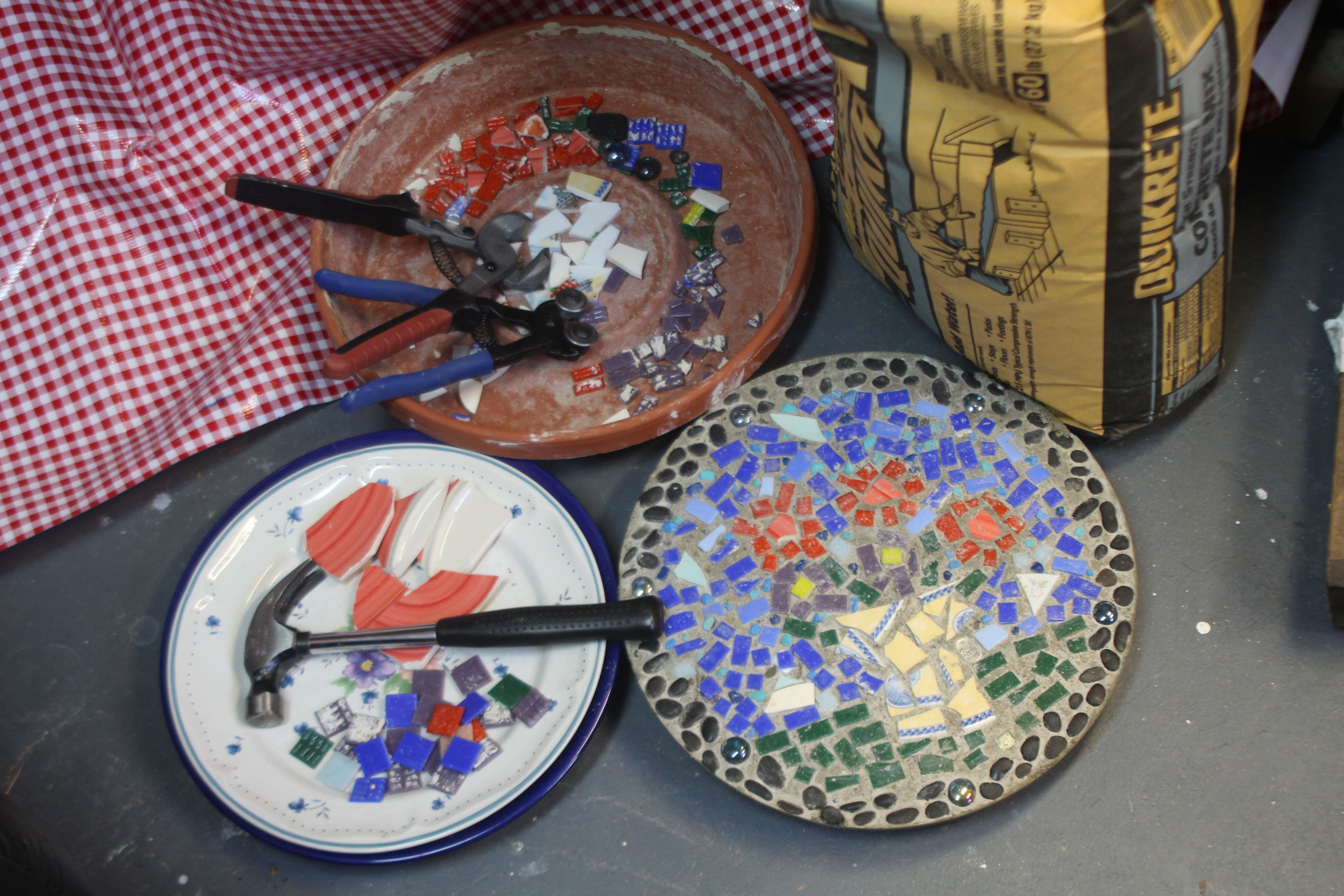 SOLD OUT Up-Cycled Art: Mosaic Plaque