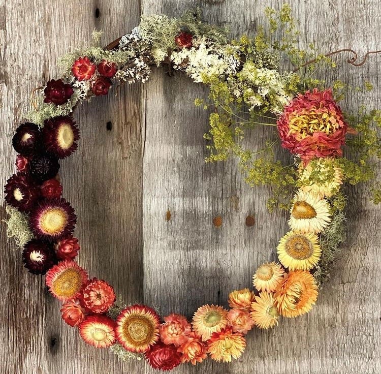Dried Floral Wreath Design