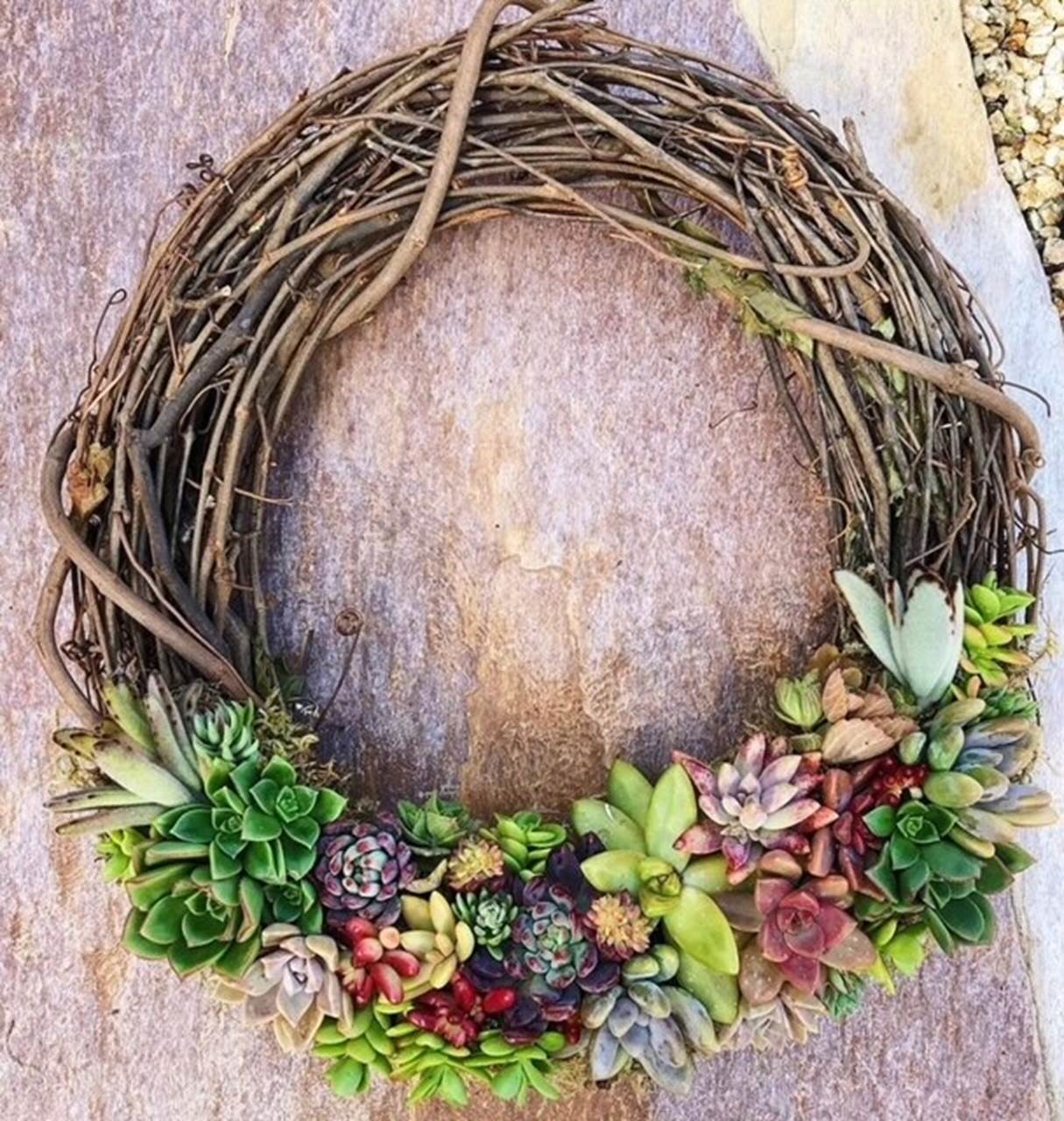 SOLD OUT Summer Succulent Wreath