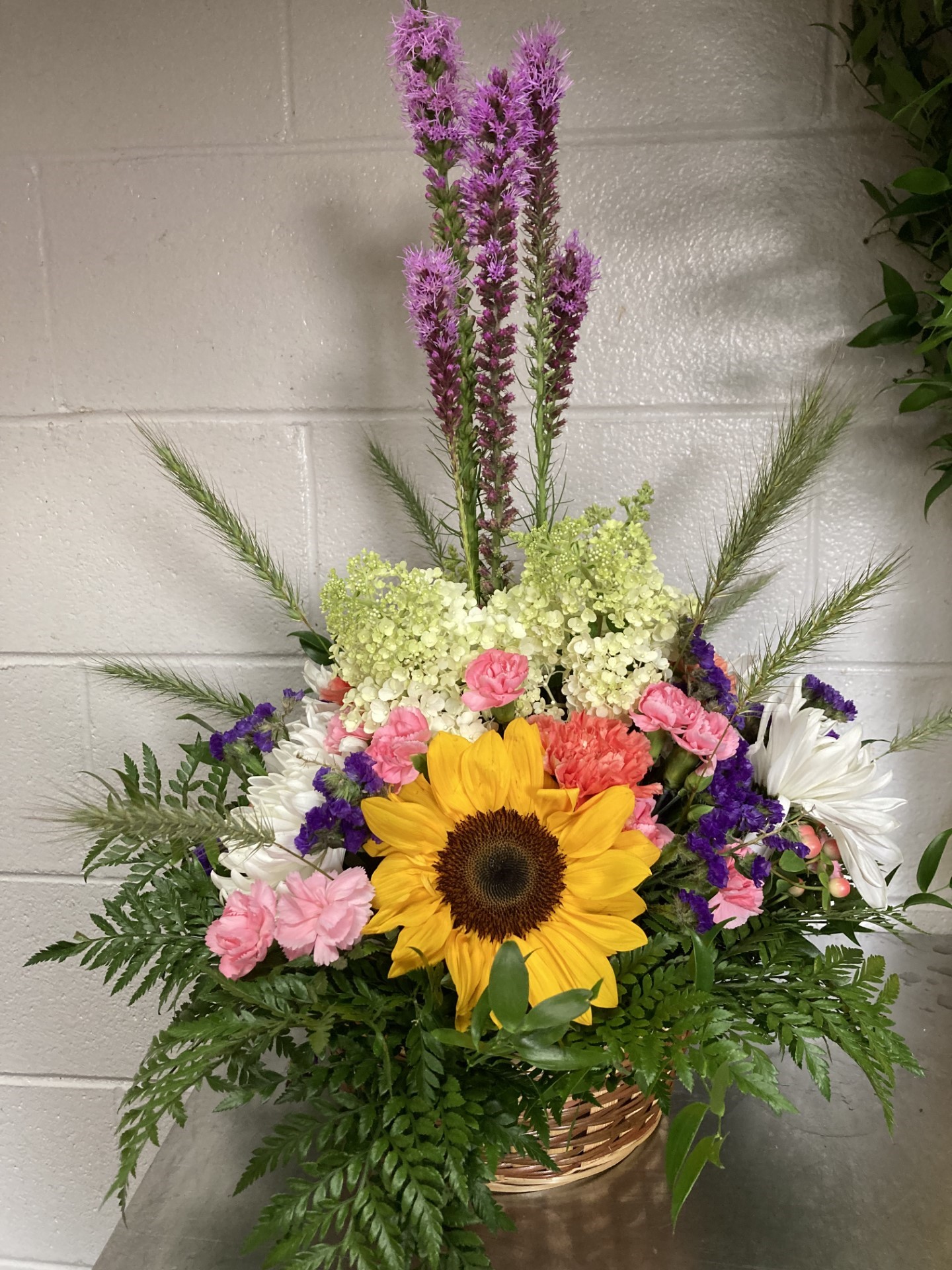 SOLD OUT Basket Floral Arrangement